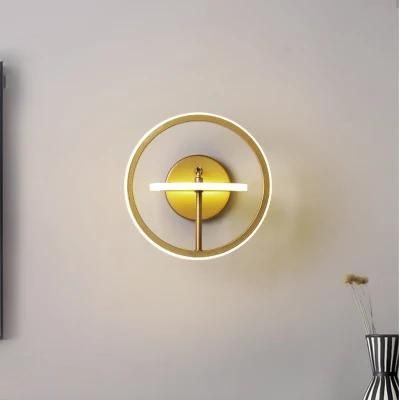 Modern Lamp Round Living Room LED Lighting Bedside Room Household Wall Light