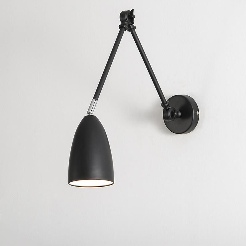 Bedside Lamp Telescopic Folding Arm Study Reading Light Industrial Style Wall Lamp