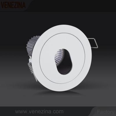 Cast Aluminum Gu5.3 MR16 Oval Pin Hole Recessed LED Downlight