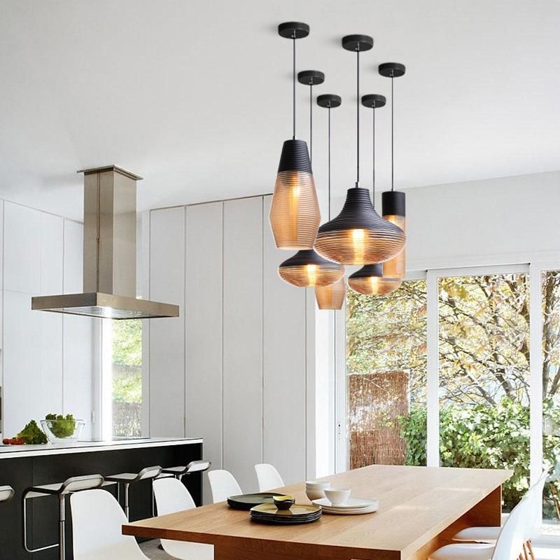 Nordic E27 Pendant Lamp Simple Coffee Personality Gerd Gorgeous Glass Modern Pendant Light (WH-AP-344)