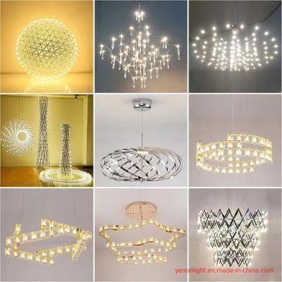 New Modern Villa Light Spark Ball Stars Diamond Chandelier