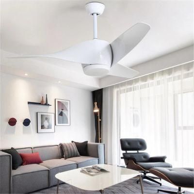 Modern Design 56 Inch Plastic Blade Remote Control Ceiling Fan with LED Lights