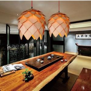 Simple Shape Pinecone Wooden Pendant Lamp/Light