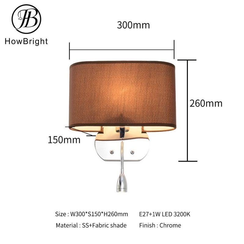 How Bright Modern Design Bedside Wall Light Wall Lamp Indoor Decorative Lighting Wall Lamp for Hotel