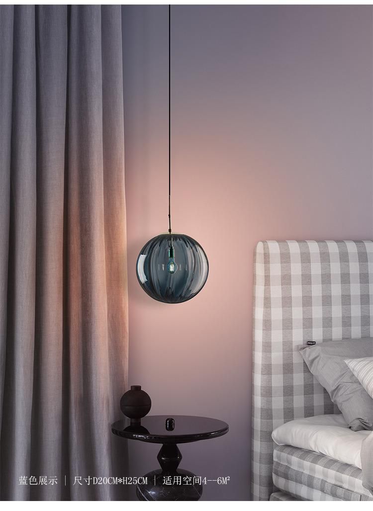 Modern LED Pendant Lamp Nordic Hanging Lights Glass Ball Lighting Fixtures (WH-GP-43)