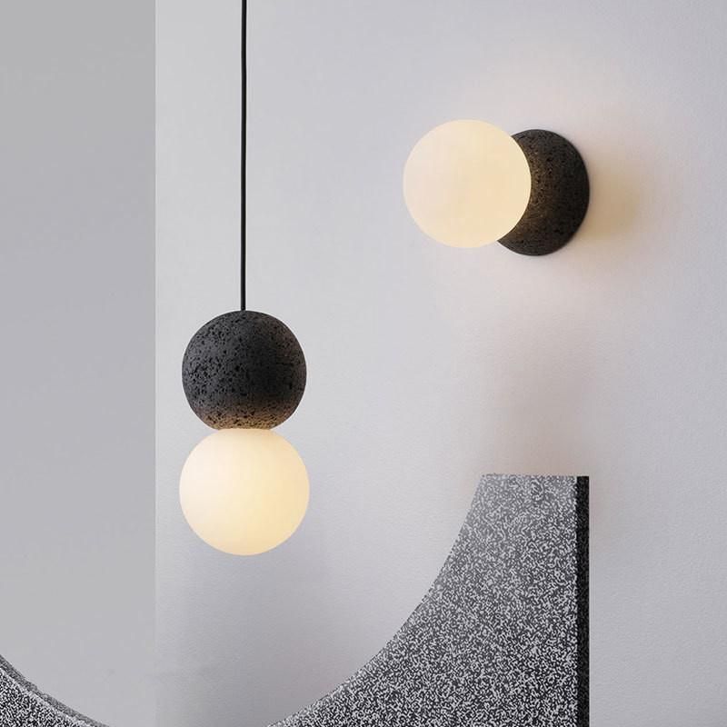 Nordic Creative Pendant Lamp for Living Room Dorte Cement Scandinavian Minimalist Pendant Light (WH-AP-345)