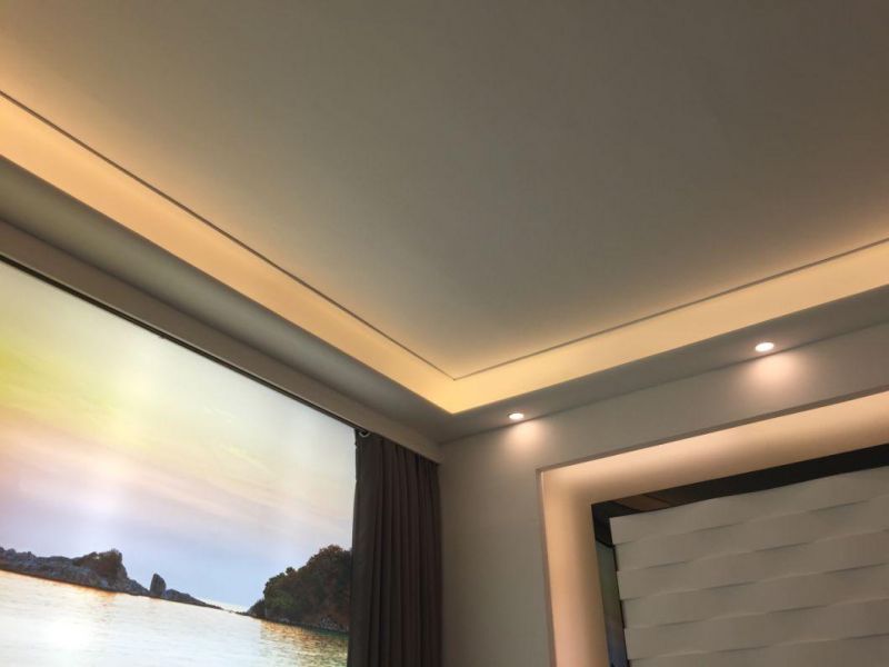 Fire-Resistance Grg Gypsum Cornice Moulding with LED Lights