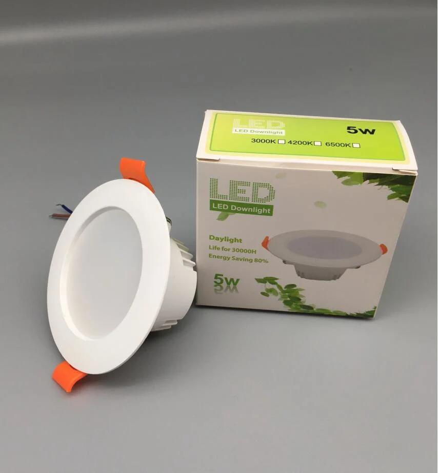 SMD2835 Recessed LED Panel Indoor Home Office Round Downlight LED Ceiling Down Light