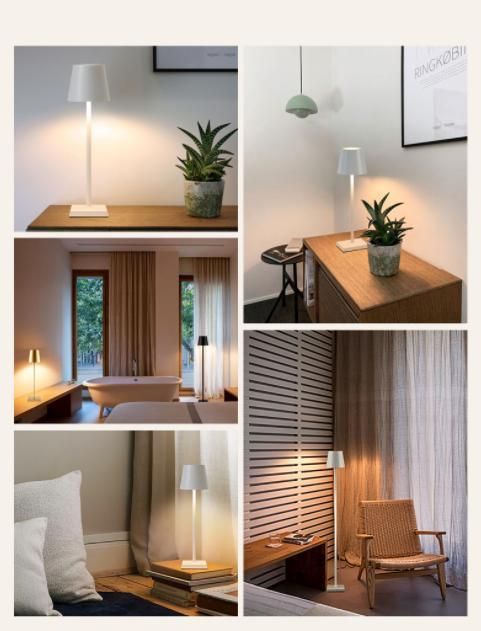 Table Lamp Charging Portable Touch Switch Night Light Bedroom Bedside Lamp Bar Living Room Atmosphere Table Decoration Lamp