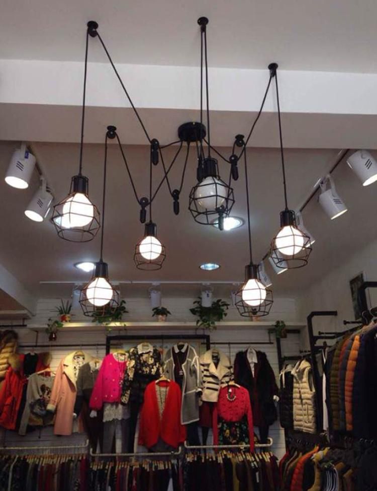 Vintage Retro Ceiling Light Adjustable for Indoor House Coffee Shope Lighting (WH-LA-05)
