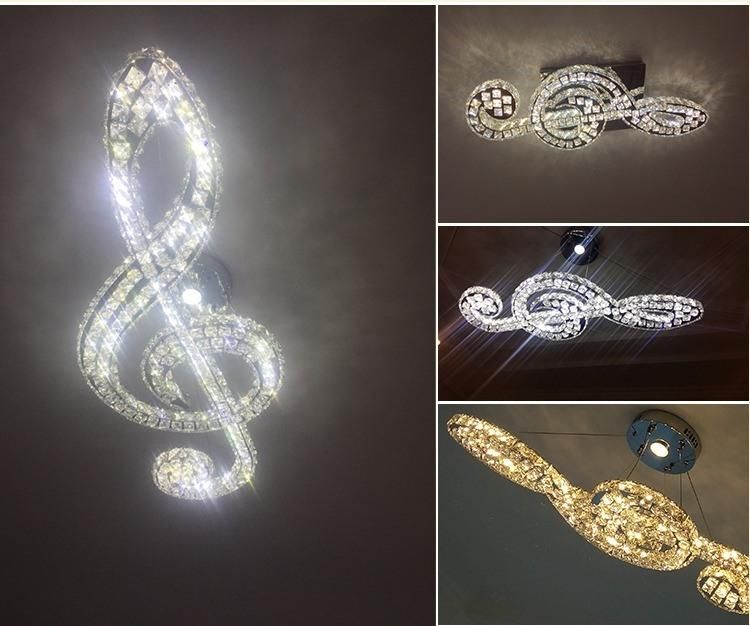 Crystal Glass Ceiling Lights Music Lampshade for Indoor Home Lighting Fixturs (WH-CA-50)