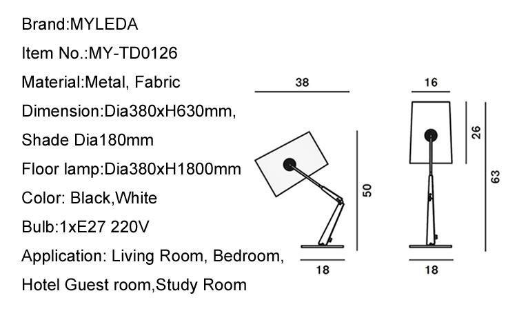 Adjustable Modern Design LED Table Lamp Art Desk Lamp