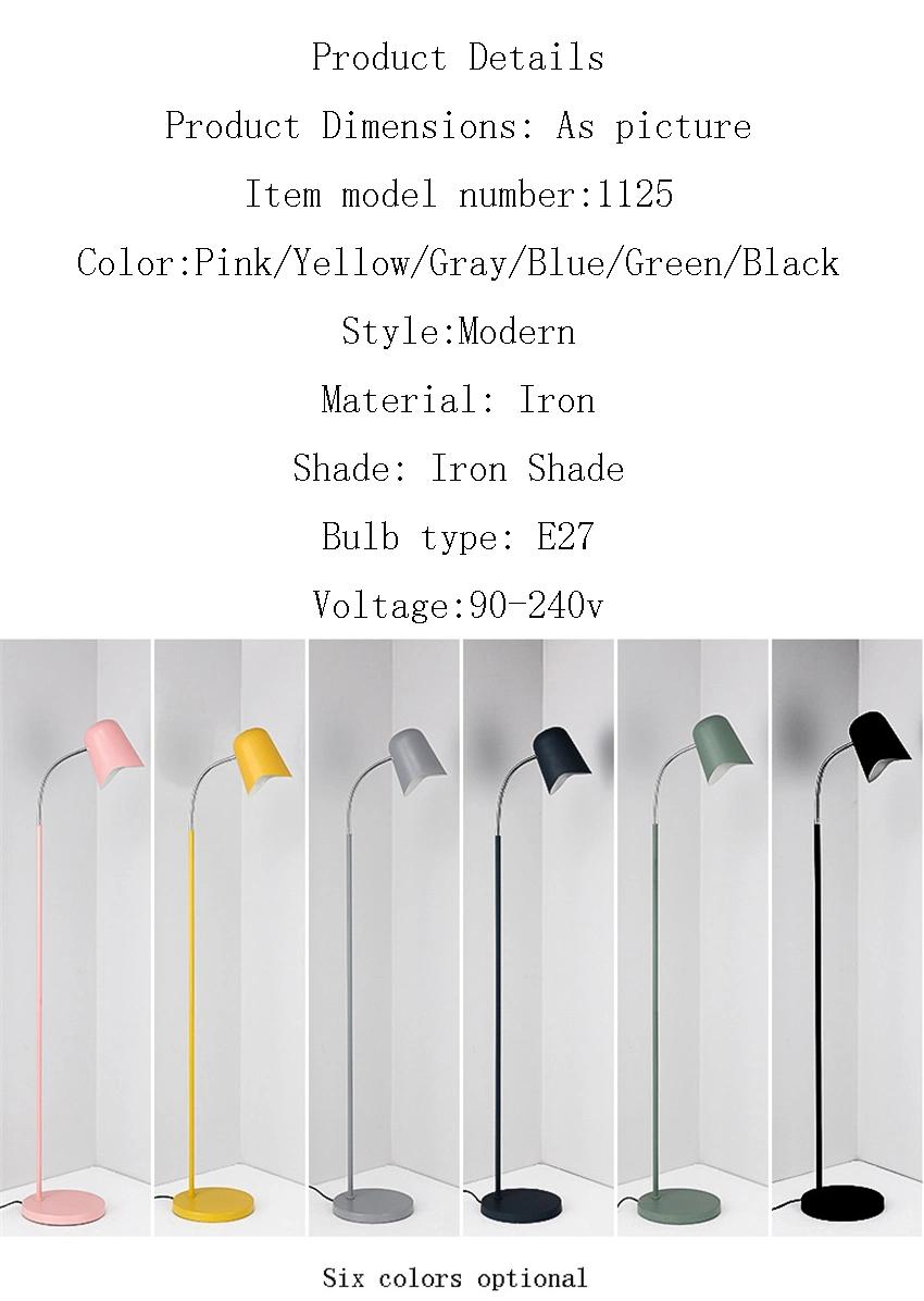 Nordic Minimalism LED Floor Lamp Living Room Bedroom Study Me Floor Lamp (WH-MFL-178)