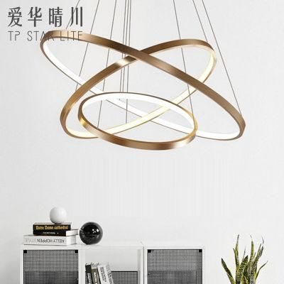 Tpstar Lighting LED Modern Decorative Crystal Glass Chandelier Ceiling Hotel Indoor Hanging Pendant Light