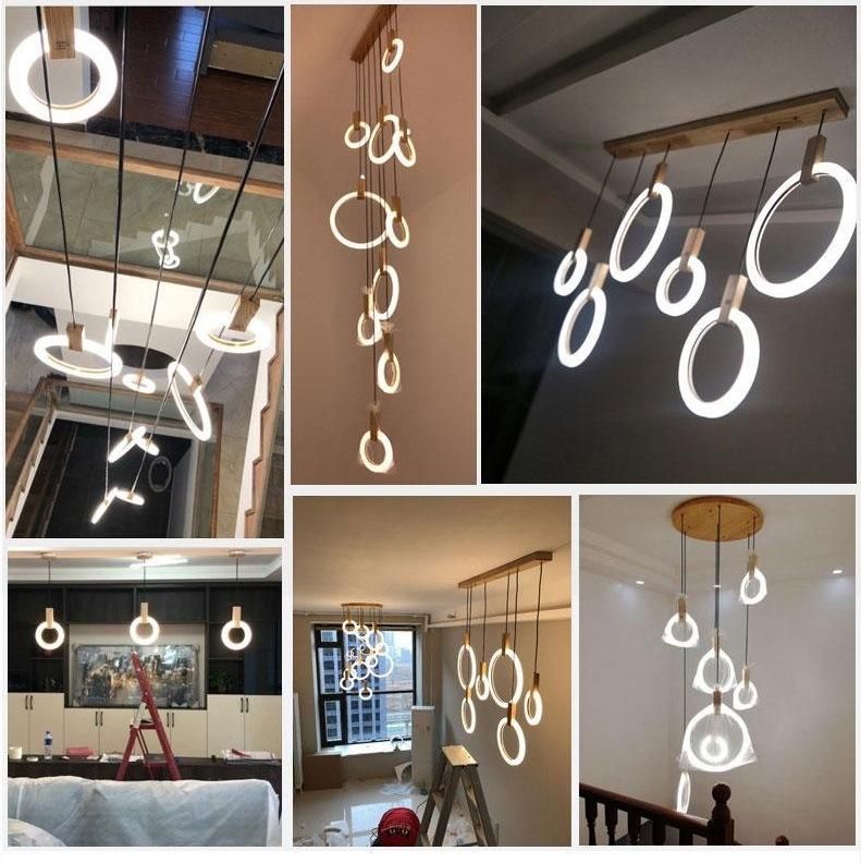 Home Decoration Indoor Lighting Circle Chandelier Lights Pendant Light LED