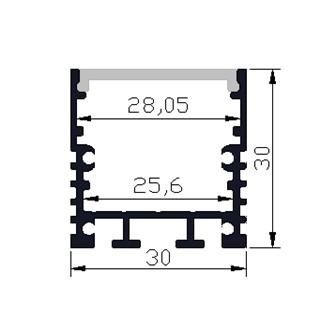 Hot Sale 30X30 Aluminum Profile for LED Strip & Linear Lamp