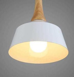 White Simple Design Wooden Pendant Lamps