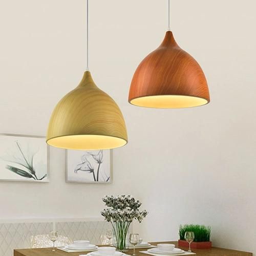 Chandelier Pendant Light Wood Hanging Ceiling Lamp for Restaurant