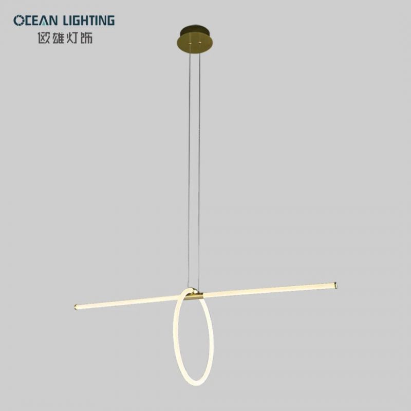 4 Gold Square Style Frame Modern Chandeliers Lighting Ceiling Lamp