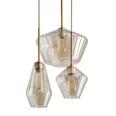 New Design Loft Modern Pendant Light Living Room Decorative Glass Hanging Pendant Lamp