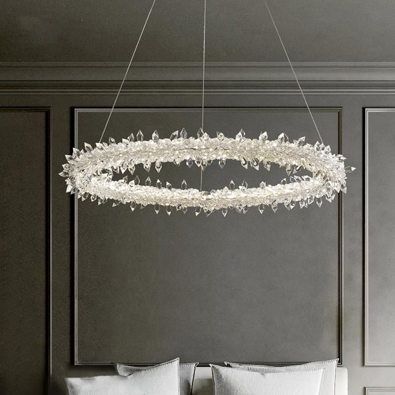Crystal Lamp Living Room Bedroom Light Luxury Nordic Crystal Pendant Lamp