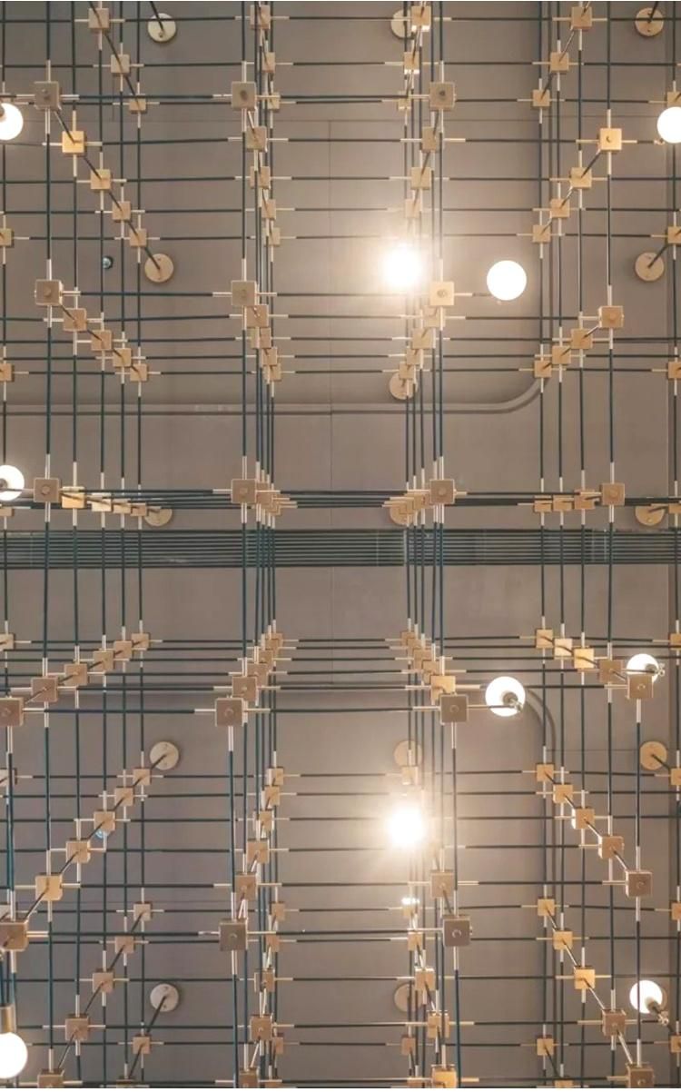 Modern Style Commercial Center Hotel Exhibition Hall Luxury Iron Custom Project LED Chandelier Lamp