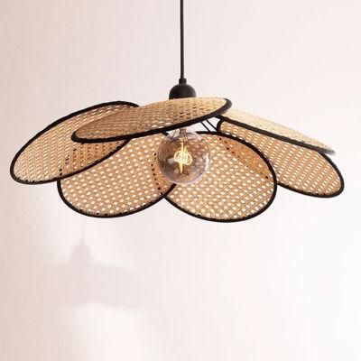 Art Rattan Chandelier for Living Room Dining Room Balcony Porch Bar Lighting Creative Japanese Lamps (WH-WP-56)