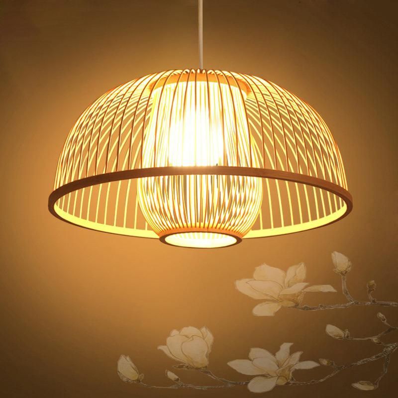 Bamboo Weaving Lamp Shade / Drop Light for Home Decorative