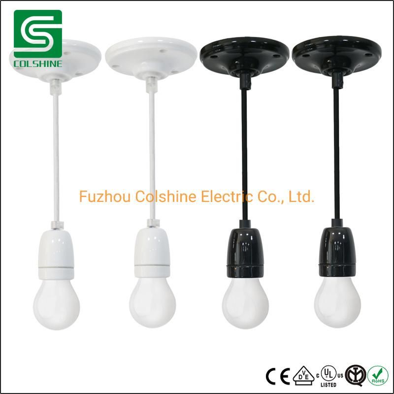 E27 Porcelain Chandelier Pendant Light Ceiling Lights Ceramic Lamp Socket