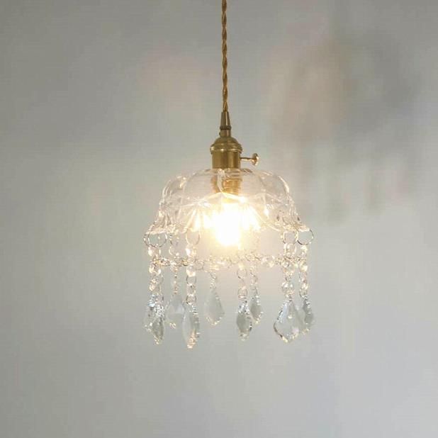 Transparent Glass Modern Design Pendant Light Minimalist Decoration Hanging Lighting