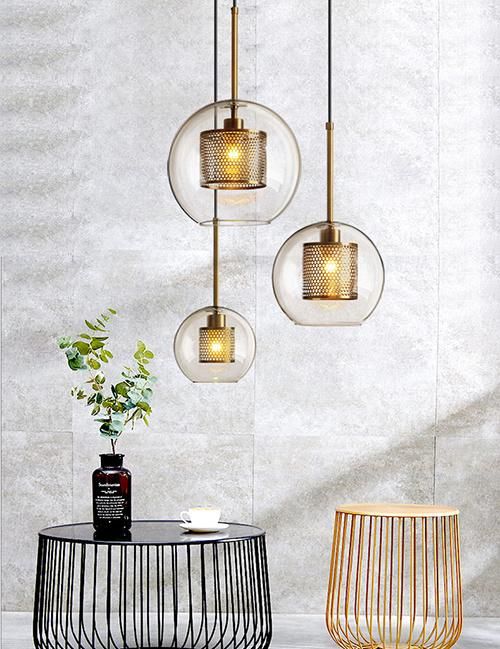 Modern Home Lighting with Glass for Chandelier Pendant Lamp Restaurant Decoration