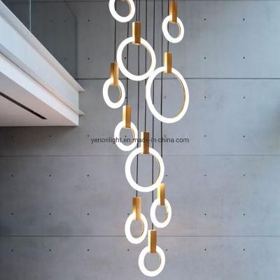 Home Decoration Indoor Lighting Circle Chandelier Lights Pendant Light LED