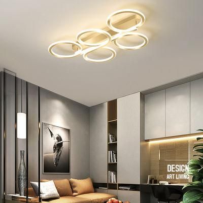 Living Room Light Simple Modern Circular Ceiling Light Creative Bedroom Lighting Lamp