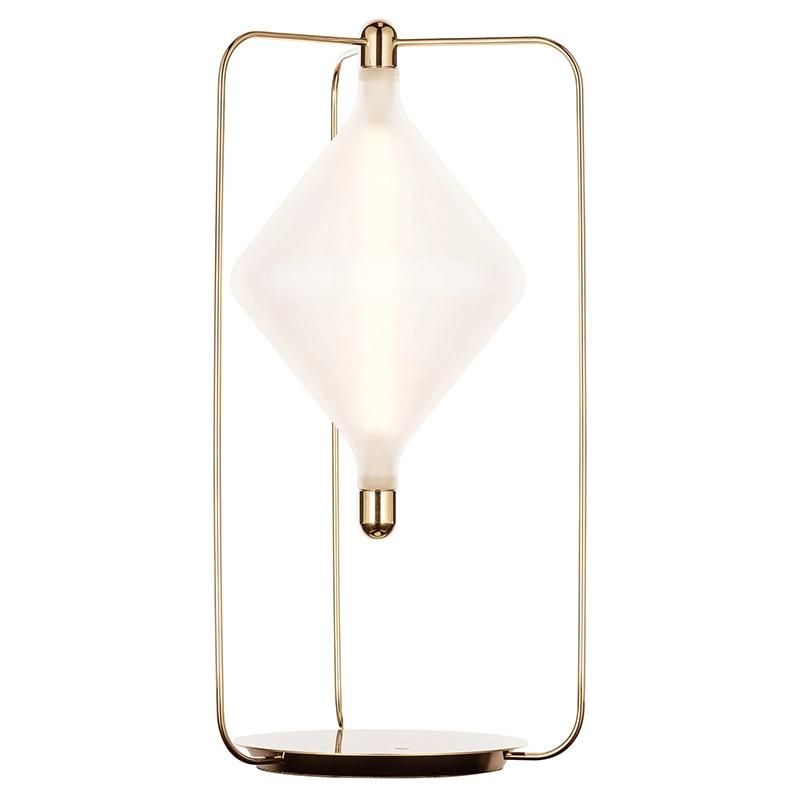 Diamond Chimney Shade White Table Lamp Reading Lamp Bedside Lamp