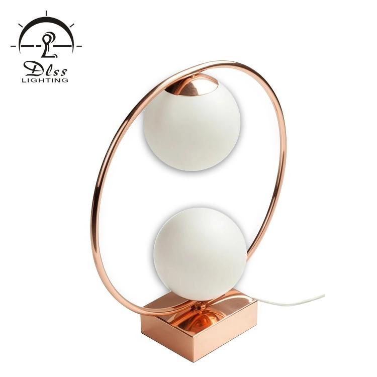 Fashion Design Decorative Office Glass Retro Reading Table Lamp