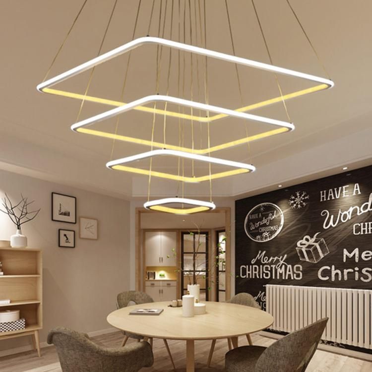 Modern Individual Acrylic Pendant Lights Square Pendant Lamp (WH-AP-37)
