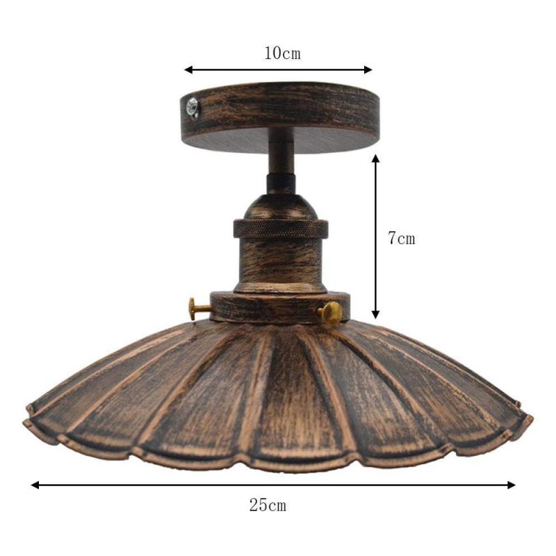 Iron Pendant Lights Flush Mount Lamp Shade for Kitchen Industrial Pendant Lights Decor Vintage Light (WH-VP-95)