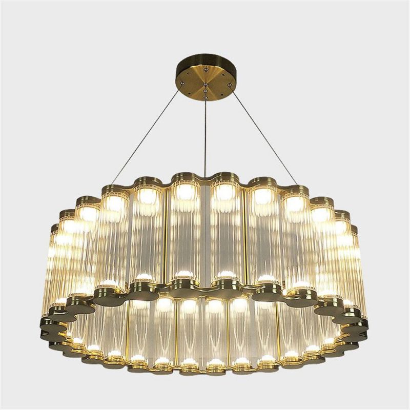 Luxury Stretched Chandeliers for Home Long S-Shape Hanglamp Kitchen Living Room Villa Round Bedroom Suspension Luminaire