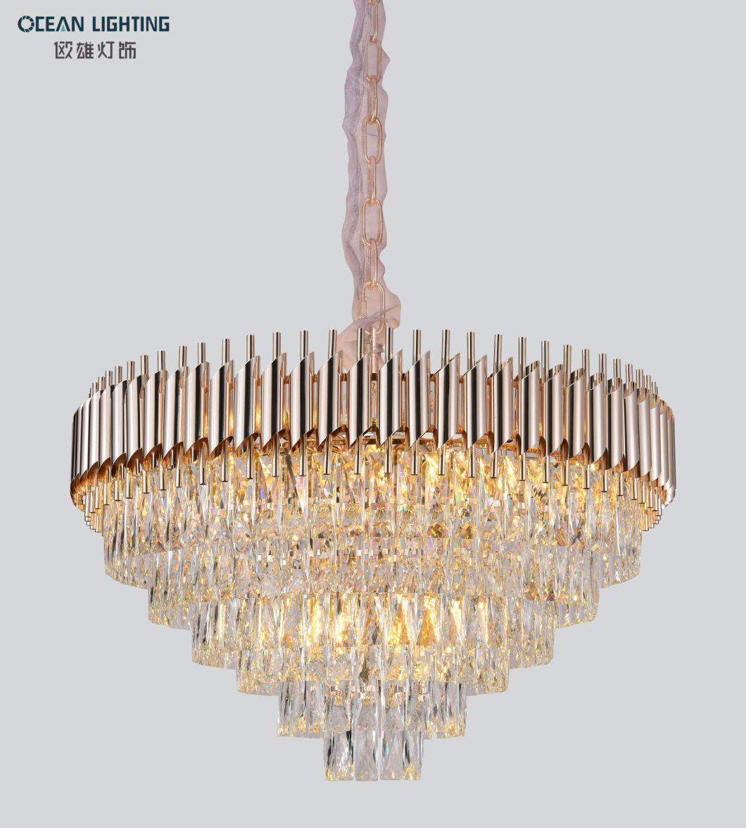 2022 New Hot modern Crystal Chandelier Luxury Wholesale Design Light Fixture