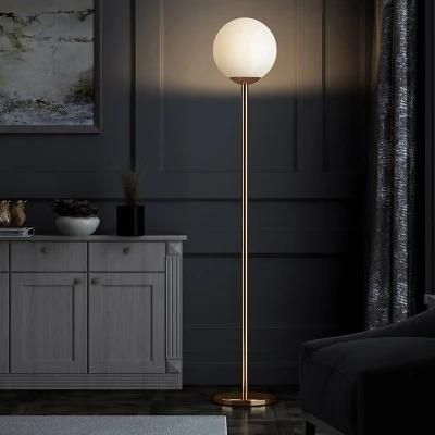 Nordic Modern Simple Gold and Glass Floor Lamp Bedroom Lamp LED Floor Lamps Gold Floor Lamp (WH-MFL-70)