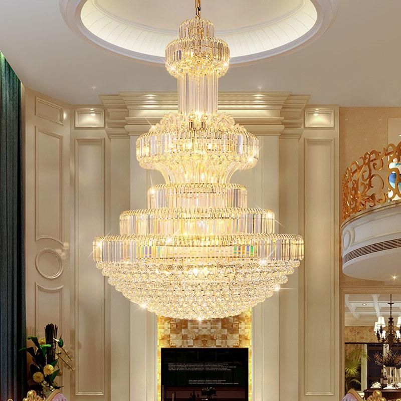 Crystal Chandelier Villa Living Room Contracted Modern Lobby Hall Stair Lighting