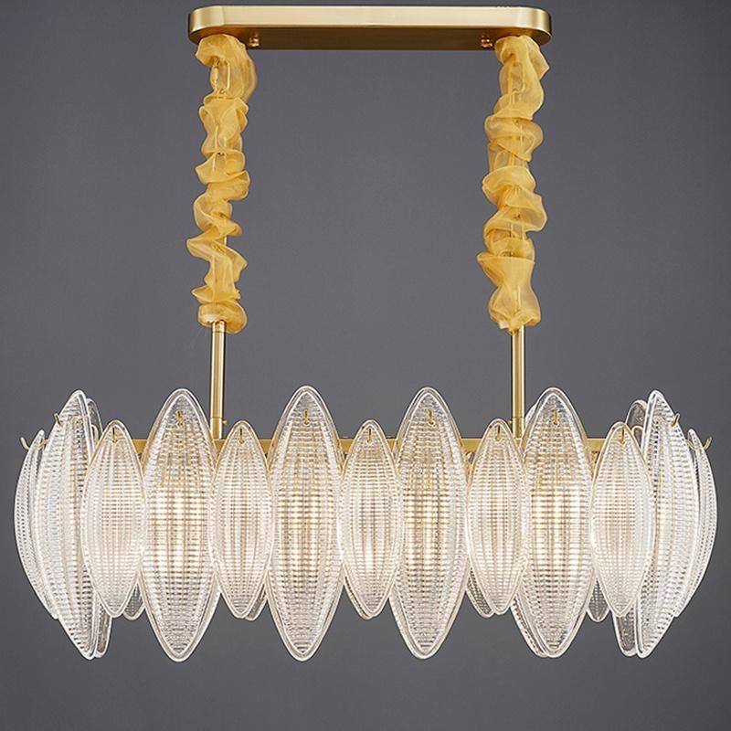 Asian Lotus Style Crystal Chandelier Bedroom Dining Room Pendant Lamp