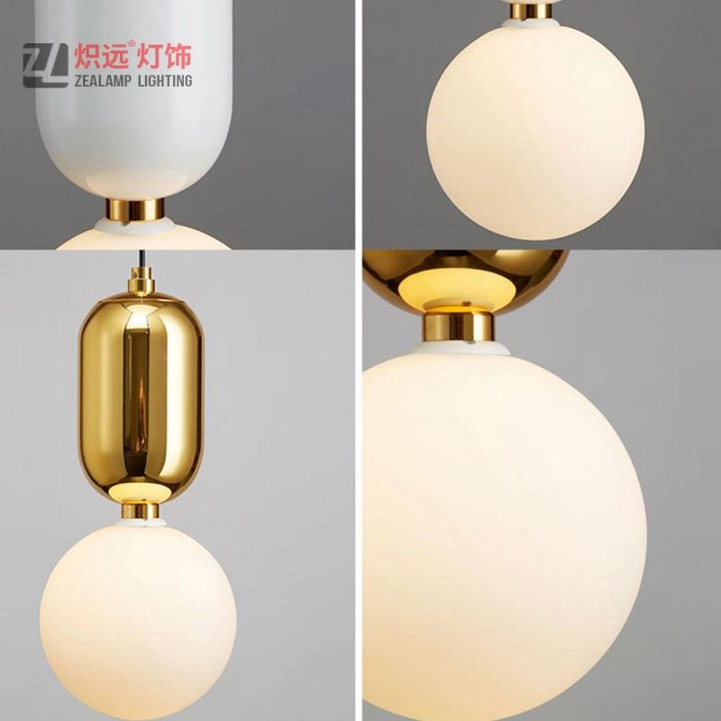 Interior Nordic Dining Room Lighting Laundry Glass Pendant Light