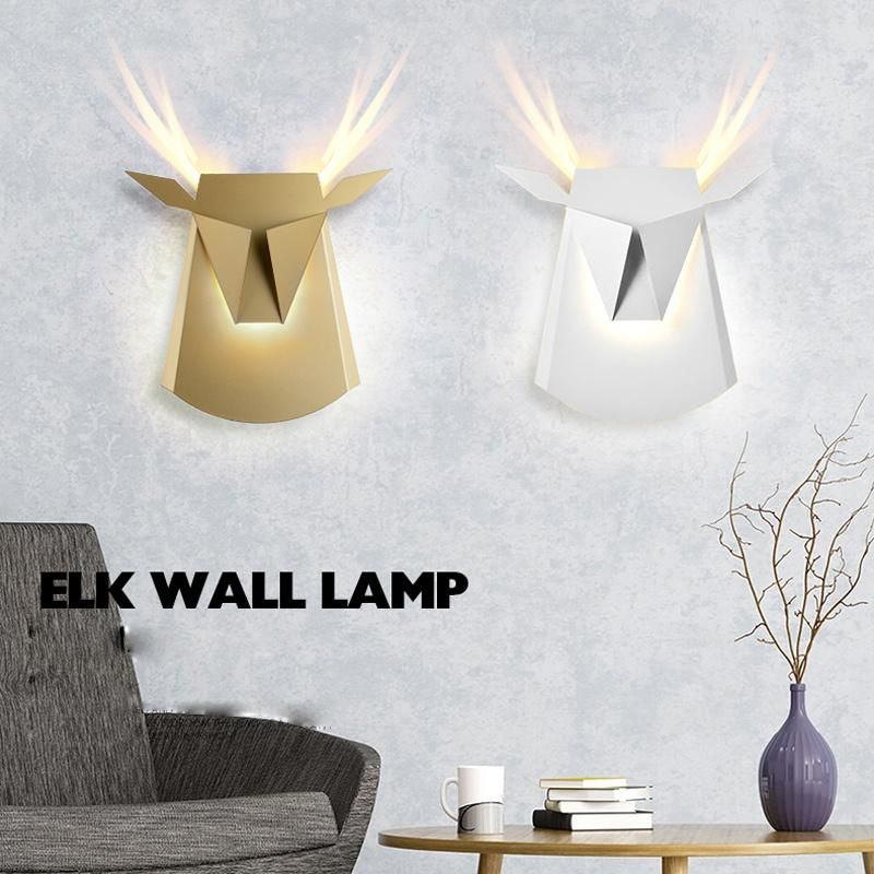 Bedside Lamp Antler Wall Lamp Modern Simple Creative Hotel Corridor Staircase Light