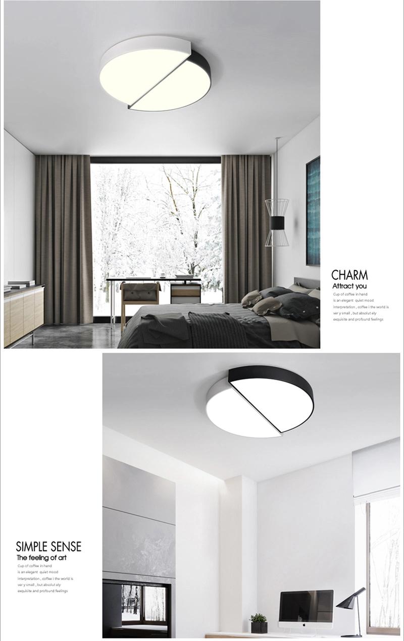 Nordic Round Remote Control Dimmable Slim LED Ceiling Light for Living Room