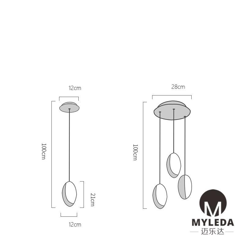 Modern Pendant Light Contemporary LED Chandelier Pendant Lamp