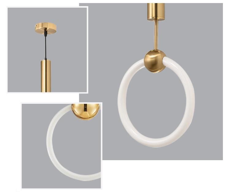 Brass Metal White Glass Ball Project LED Pendant Lamp to Decorative Home