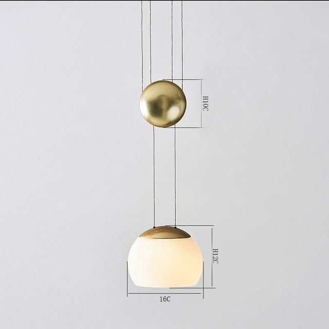 Post Modern Mini Designer Ball Pendant Light Design Study Simple Rose Gold Lamp Restaurant Pendant Lamp (WH-AP-161)