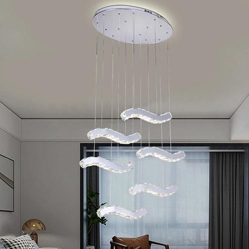 LED Chandelier Light Modern K5 Crystal Hanging Lighting for Sitting Room Decoration