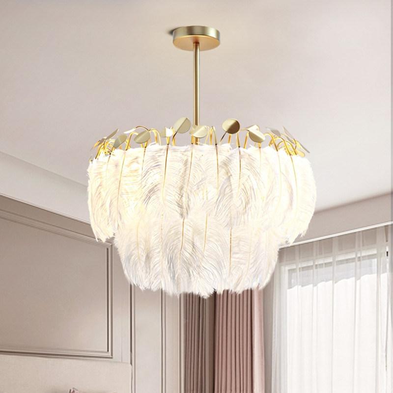 Nordic White Pendant Light Bedroom Modern Minimalist Light Luxury Style Personality Living Room Pendant Lamp (WH-AP-198)